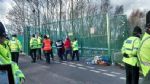 WHERE'S WALLY SUPERGLUES HERSELF TO IGAS GATES IN SALFORD